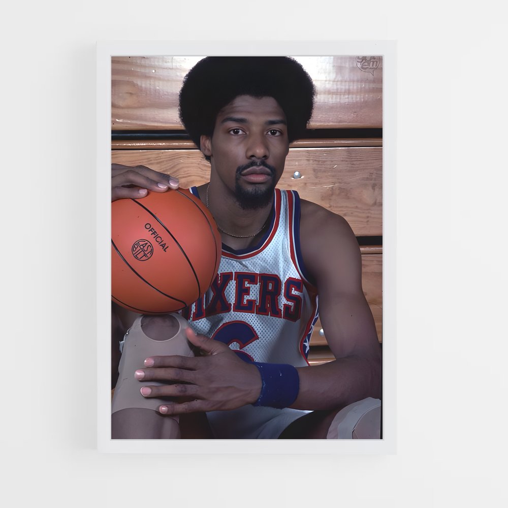 Poster Julius erving – affiche Basketball (vue 3)